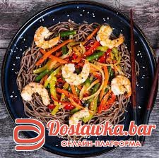 соба с креветками