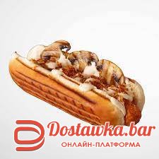 хот дог с грибами