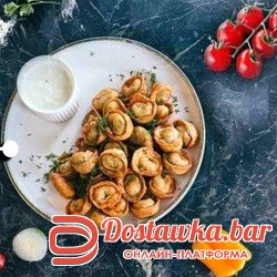 Жареные пельмени со сметаной