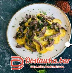 Картофель жареный с мясом
