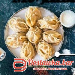 Манты с нарезанным мясом