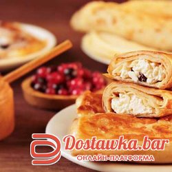Блинчики творожные с сухофруктами