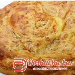 Слоёная лепёшка с мясом