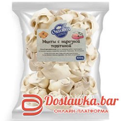 Манты с нарезной телятиной