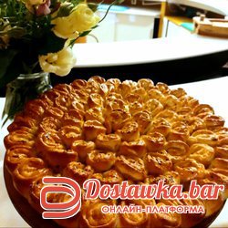 Пирог  мясной (розочка)