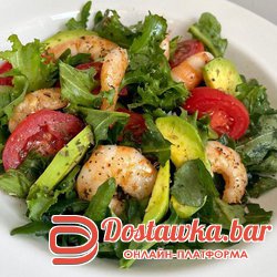 Салат с креветками