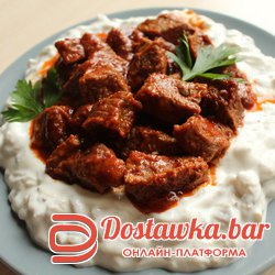 Али нязик с бараниной + гарнир на выбор