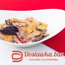 МЯСНОЙ САЛАТ В СОЕВОМ СОУСЕ