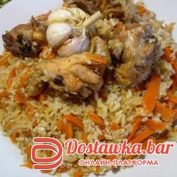 Плов с курочки поднос