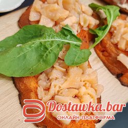 брускетта с лососем