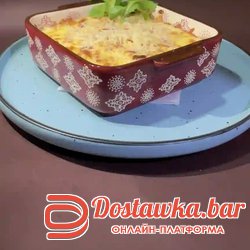 морепродукты запечённые  со сливками