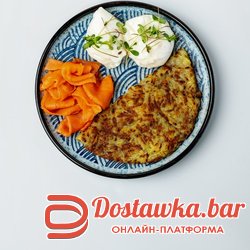КАРТОФЕЛЬНЫЙ ДРАНИК С ЯЙЦОМ ПАШОТ И ЛОСОСЕМ