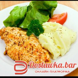Курица марсала + гарнир на выбор