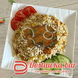 Плов с осетрины / Rice with sturgeon