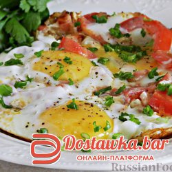 яичница с помидорами