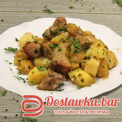 Картошка по домашнему c мясом