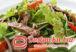 тёплый салат с говядиной