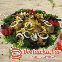 Кефал поднос