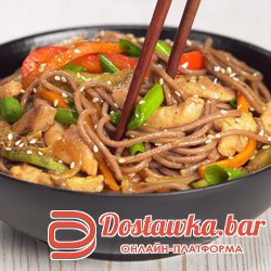 соба с курицей
